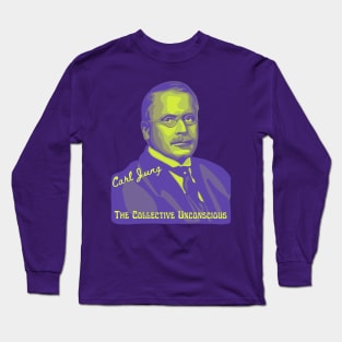 Carl Jung Portrait and Quote Long Sleeve T-Shirt